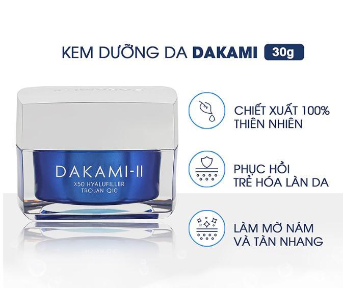 Kem dưỡng trắng da mặt, mờ nám tàn nhang Dakami II