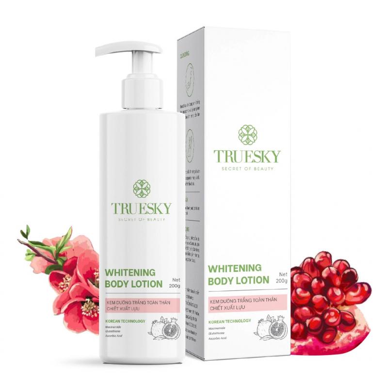Kem dưỡng trắng da toàn thân chiết xuất lựu Truesky Whitening Body Lotion