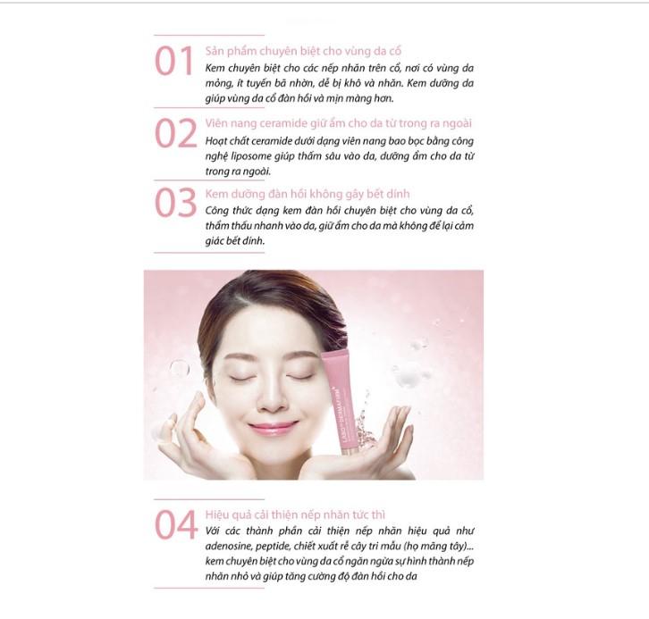 Kem giảm nếp nhăn trẻ hóa vùng cổ Labo Dermafirm Advanced Neck Cream