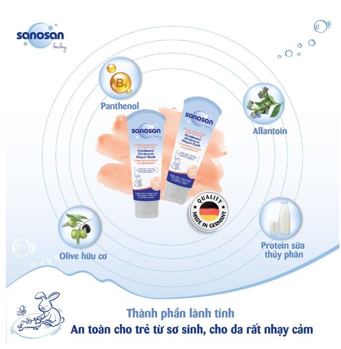 Kem hăm Sanosan 2 tác động chiết xuất Olive hữu cơ dung tích 20ml/100ml