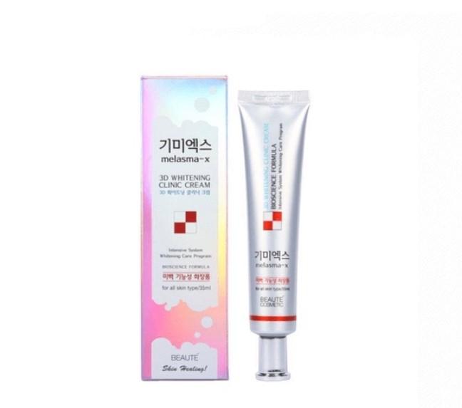 Kem làm mờ thâm nám tàn nhang Melasma-X 3D Whitening Clinic Cream