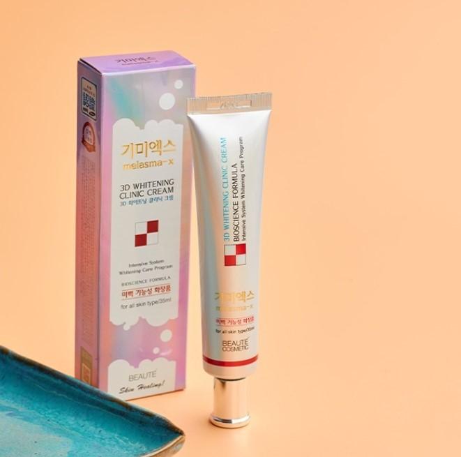 Kem làm mờ thâm nám tàn nhang Melasma-X 3D Whitening Clinic Cream