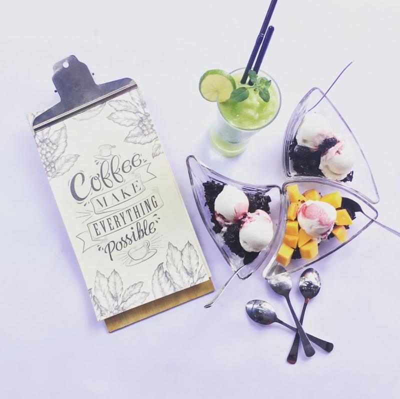 Kem Nếp Cẩm - Nu Coffee