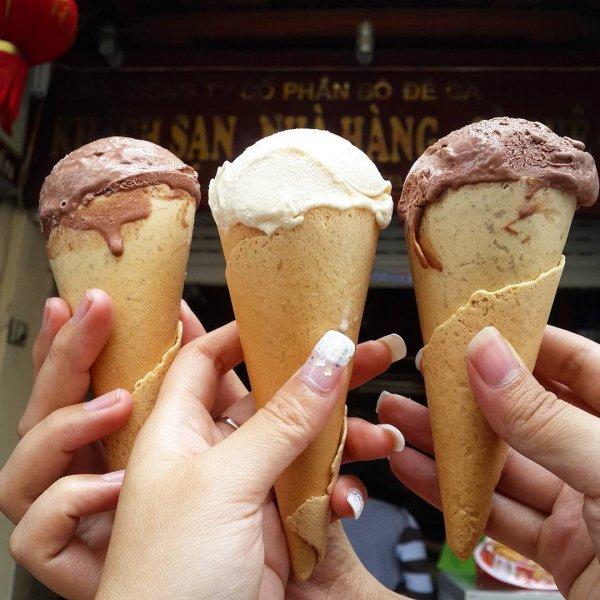 Kem ốc quế – Kem Tươi- Hình minh họa
