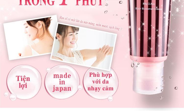 Kem tẩy lông Plume của Nhật Bản