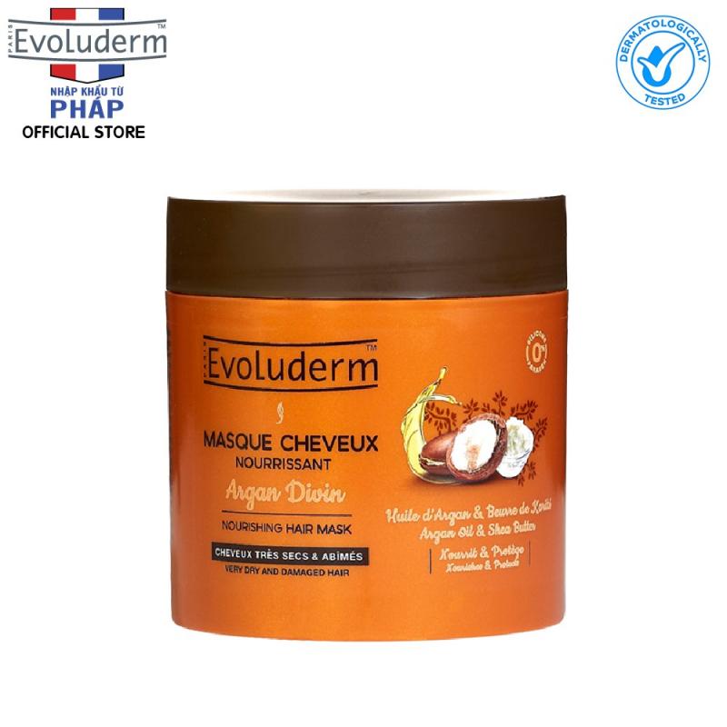 Kem ủ dành cho tóc rất khô và bị hư tổn Evoluderm Masque Cheveux Nourrissant Argan Divin