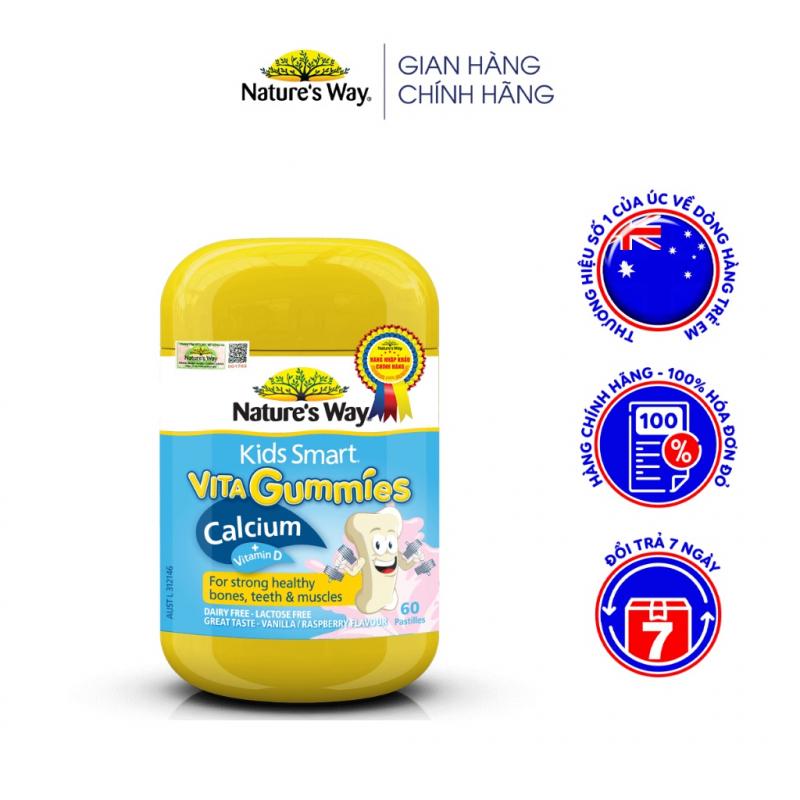 Kẹo Nature’s Way Kids Smart Vita Gummies Calcium + Vitamin D