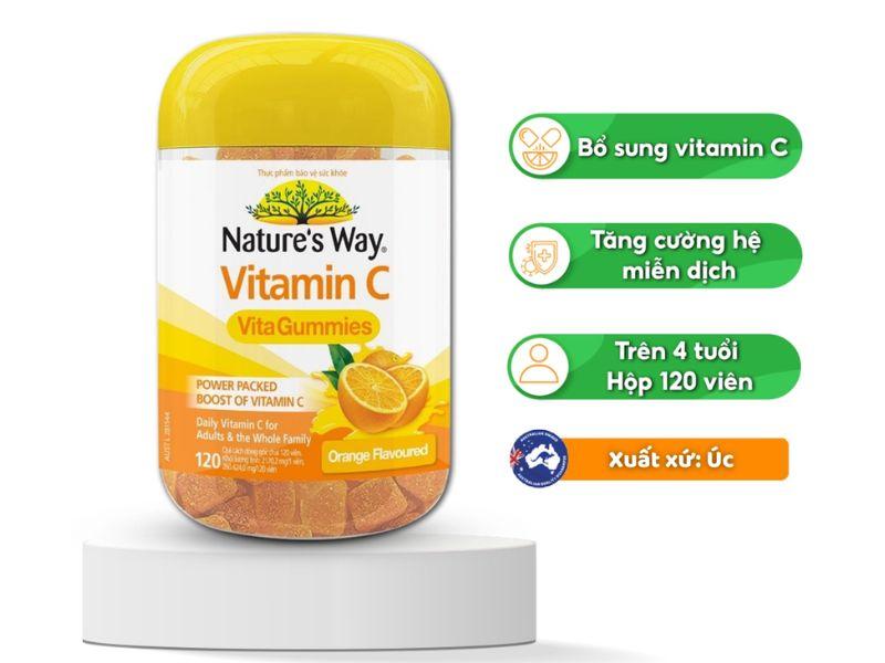 Kẹo dẻo Kids Smart Vita Gummies Vitamin C + Zinc Nature's Way