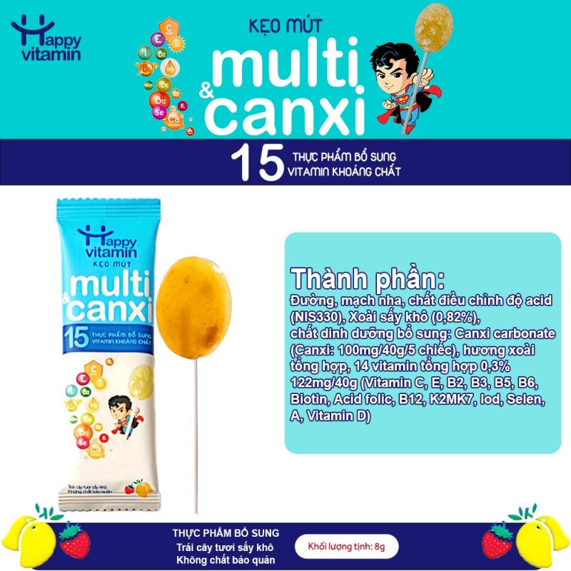 Kẹo Happy Vitamin Multi Canxi