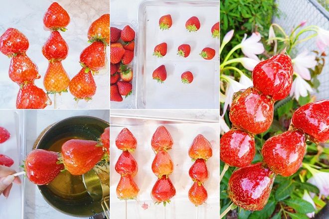 Kẹo hồ lô dâu tây
