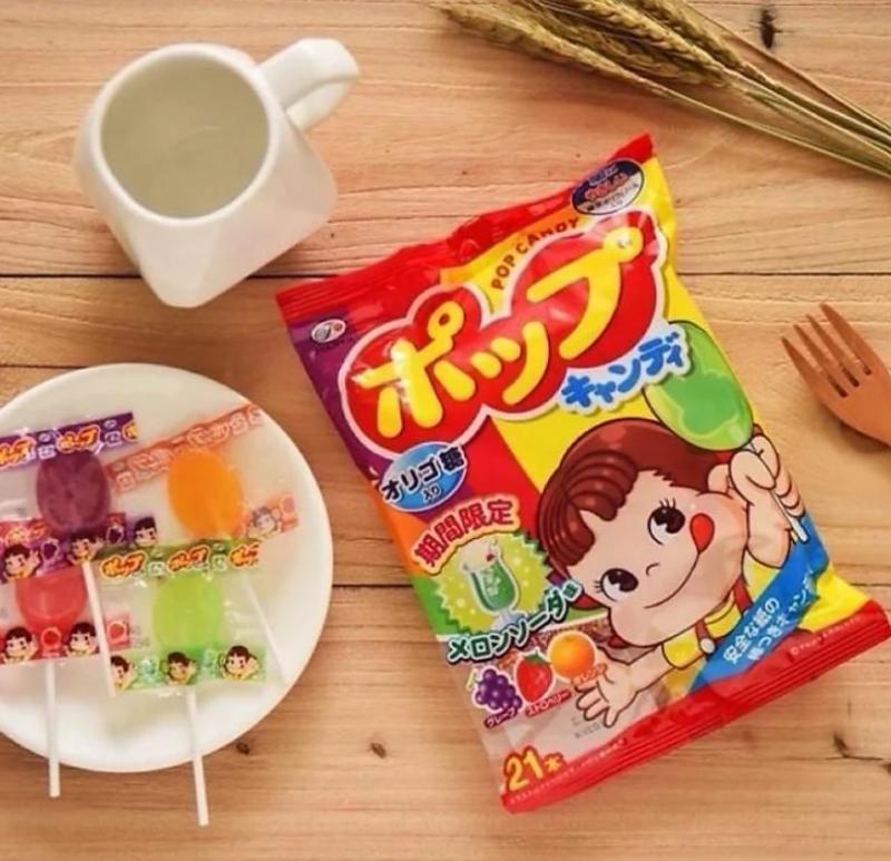 Kẹo mút hoa quả Fujiya Pop Candy chống sâu răng