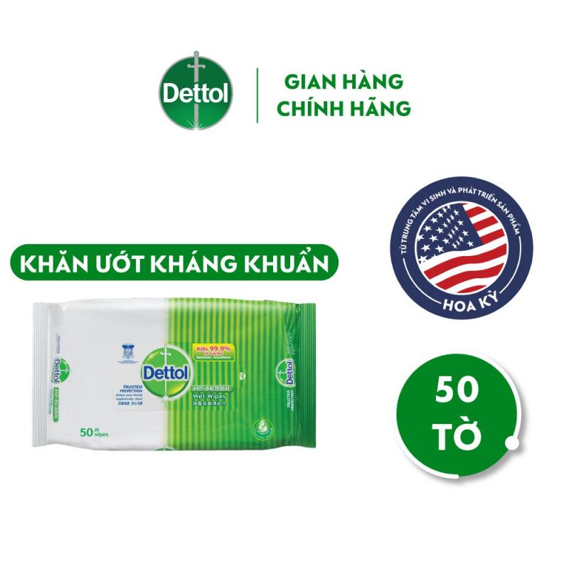 Khăn ướt kháng khuẩn Dettol