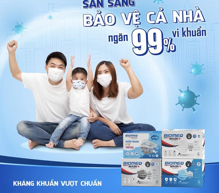Khẩu trang y tế trẻ em BIOMEQ MASK+ KID