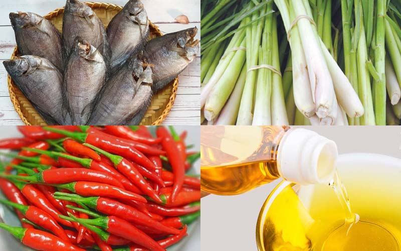 Khô cá sặc chiên sả ớt