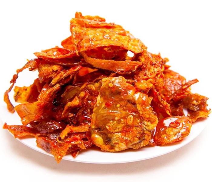 Món khô mực ngào ớt