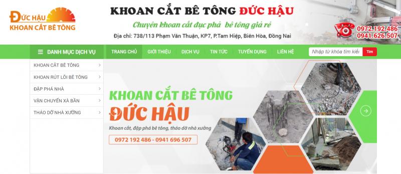 Khoan cắt bê tông Đức Hậu