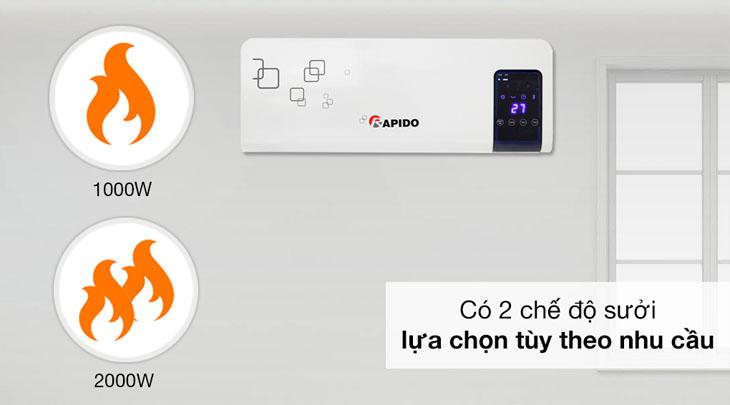 Không bật, tắt quạt đột ngột