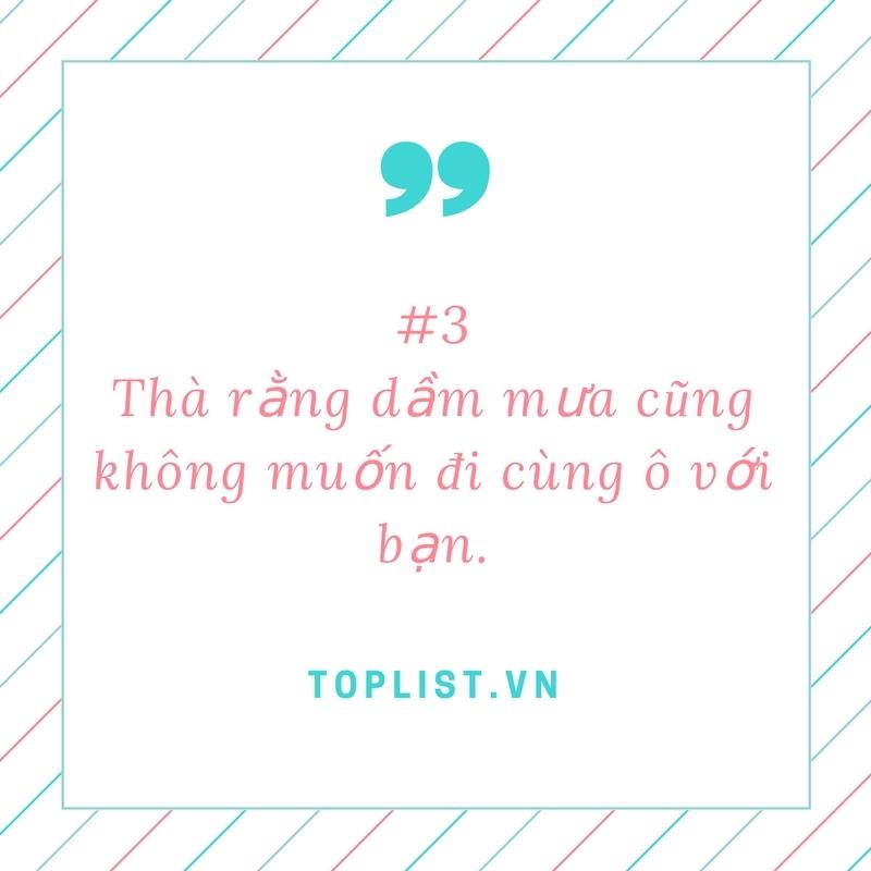 Không muốn đi chung đường
