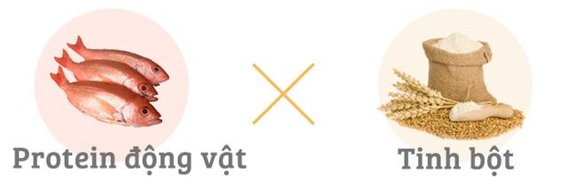 Không nên ăn protein động vật và tinh bột