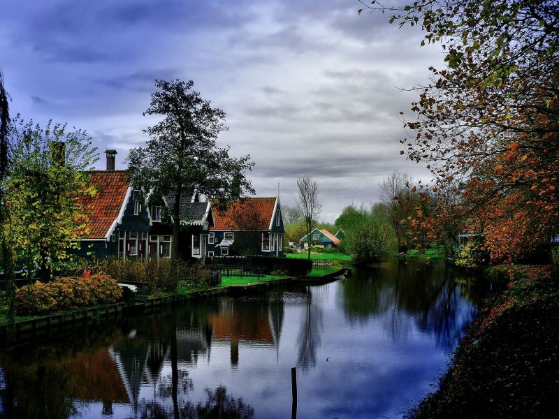 Khu dân cư Zaanse Schans - Với những căn nhà gỗ xinh xắn xếp liền nhau