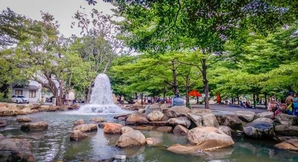 Không gian thoáng đãng, trong lành ở một góc nhỏ khu du lịch sinh thái Thủy Châu