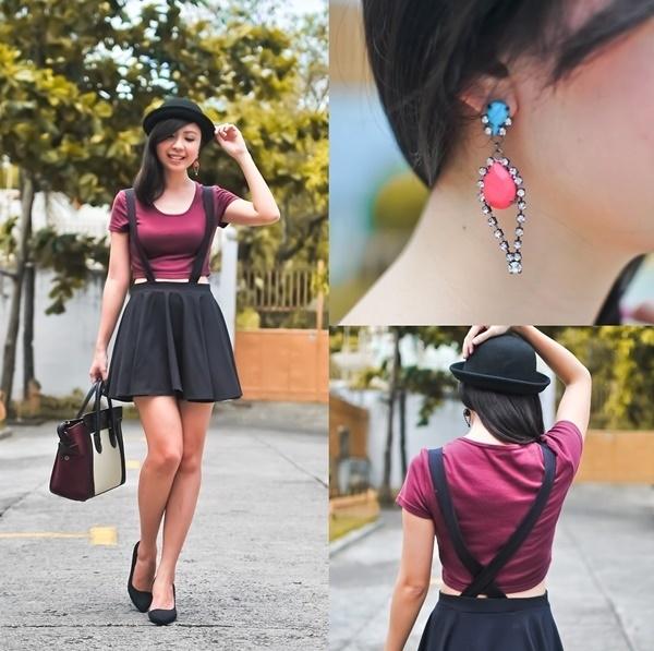 Một đôi khuyên tai cỡ lớn được lựa chọn để làm phụ kiện cho ngày hè