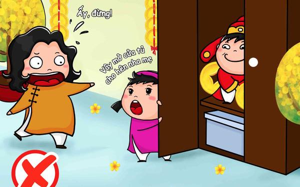Kiêng mở tủ vào mùng Một