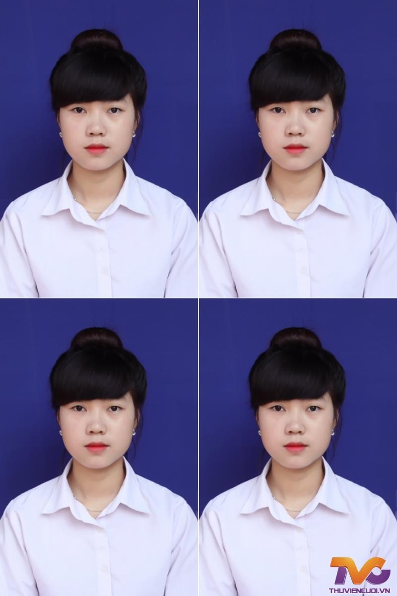 Không nên để tóc che các phần trên gương mặt