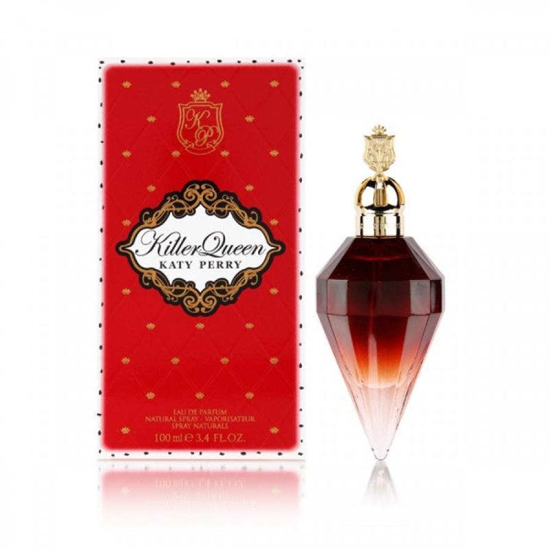 Vỏ hộp và phần chai của nước hoa Killer Queen được thiết kế với màu đỏ vô cùng nổi bật