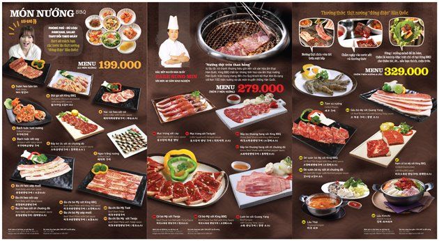 Menu tại King BBQ