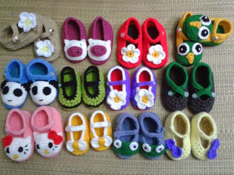 Những đôi giày len hanmade đáng yêu như thế này sẽ rất hút khách đấy