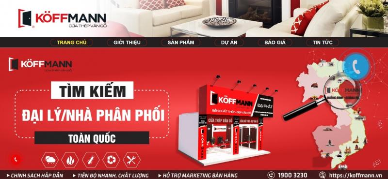 Cửa thép vân gỗ Koffmann