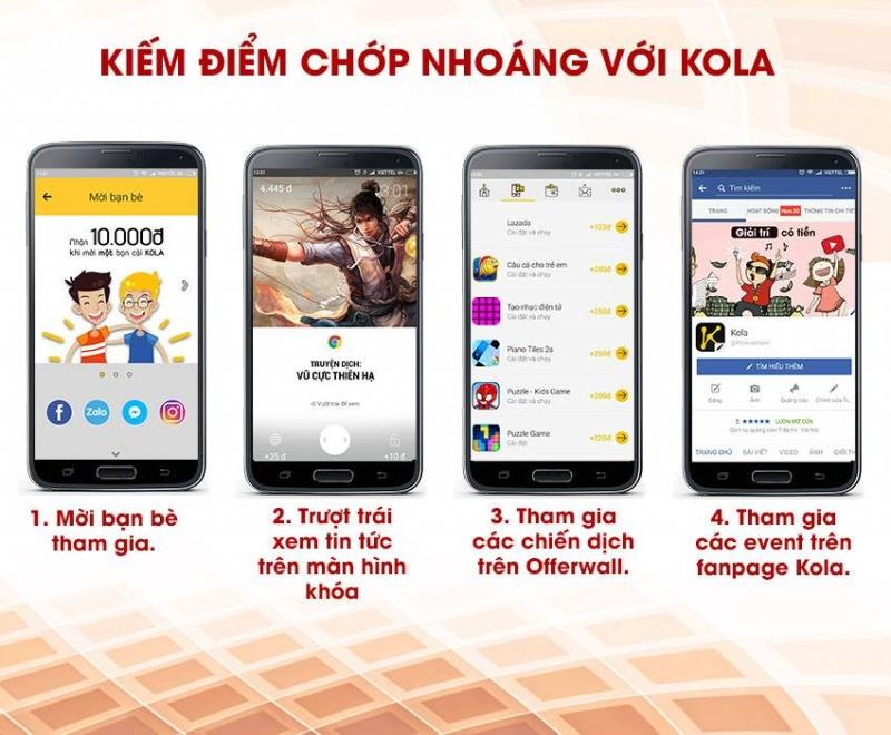 Cách kiếm điểm nhanh trong Kola để đổi thẻ cào