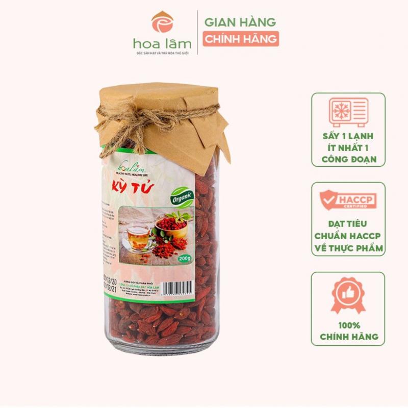 Kỷ tử đỏ hữu cơ Tây Tạng loại 1 Hoa Lâm tăng cường sức khỏe, bổ máu, thải độc gan 200g