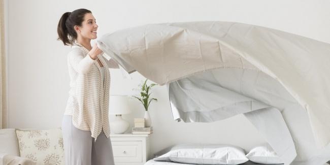 Làm sạch ga trải giường