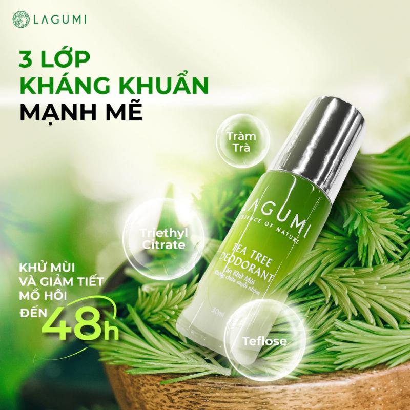 Lăn Khử Mùi Cho Bà Bầu Lagumi Tràm Trà