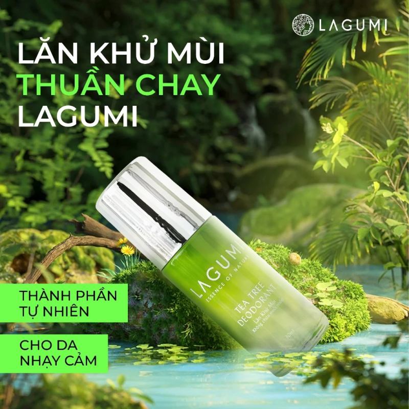 Lăn Khử Mùi Cho Bà Bầu Lagumi Tràm Trà