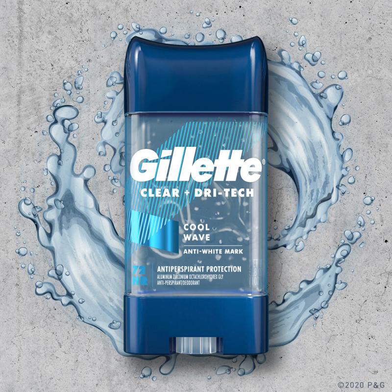 Lăn khử mùi cho nam Gillette 3 tác động khử mùi khô thoáng da dưới cánh tay 107g USA