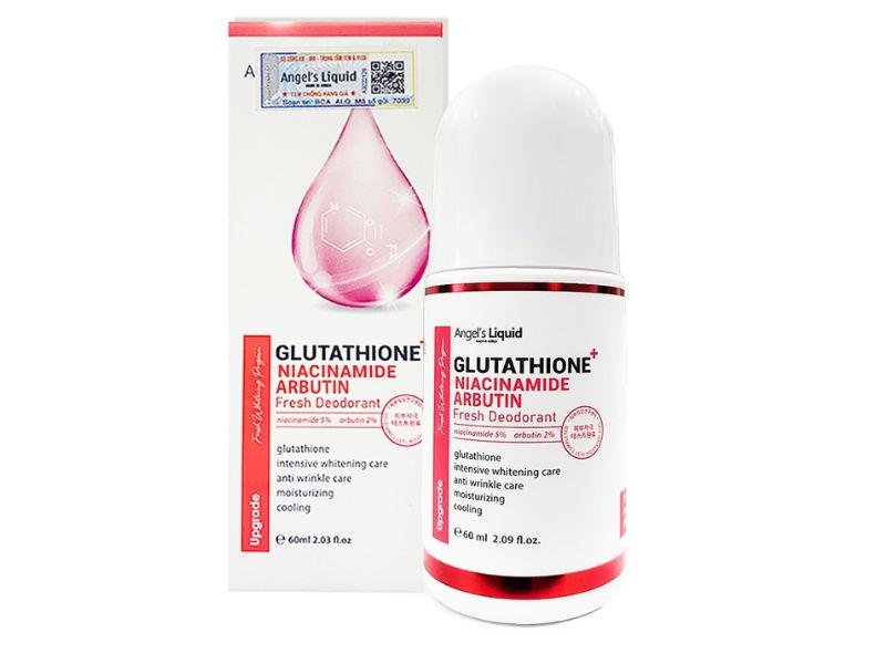 Lăn nách mờ thâm, dưỡng trắng da Angel's Liquid Glutathione plus Niacinamide Arbutin Fresh Deodorant