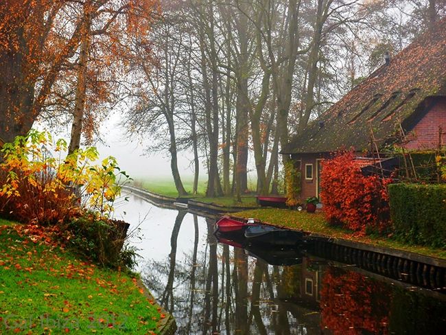 Khung cảnh khác của làng Giethoorn