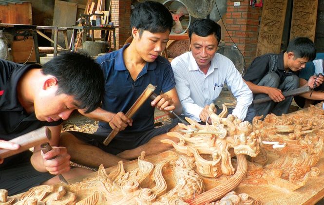 Nhiều nhà cổ, bảo tàng được nghệ nhân Chàng Sơn làm nên