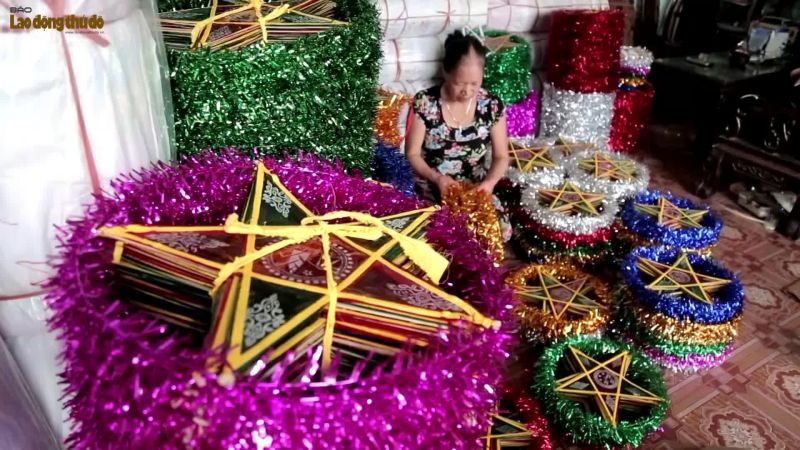 rộn ràng làng nghề Báo Đáp khi sắp đến rằm Trung Thu