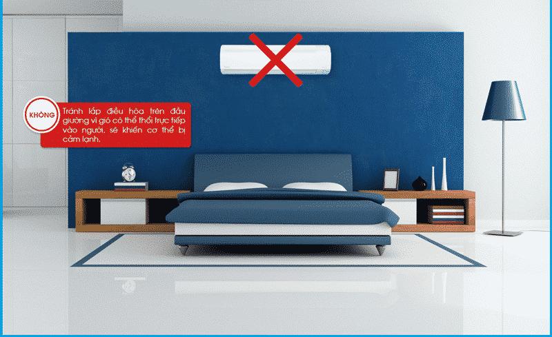 Bên cạnh việc bảo vệ máy lạnh, hãy quan tâm đến sức khỏe của mình khi chọn vị trí lắp máy lạnh