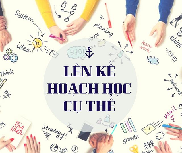 Lập kế hoạch học tập rõ ràng