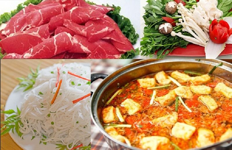 Lẩu riêu cua bắp bò