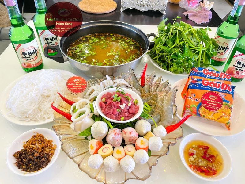 Lẩu xiên que tự chọn Hồng Kông