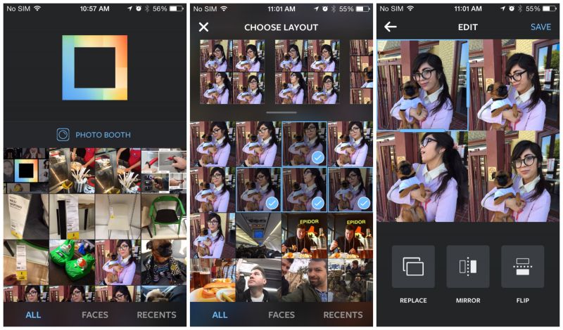 Layout Form Instagram
