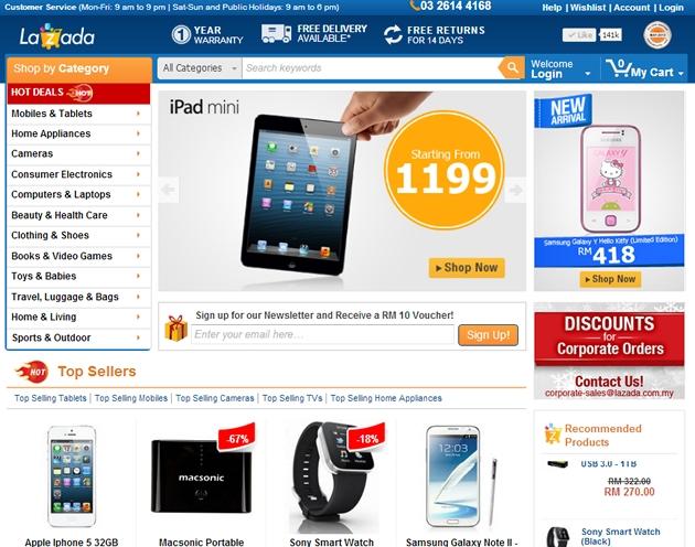 Lazada.vn được biết đến như một website bán hàng trực tuyến tại Việt Nam