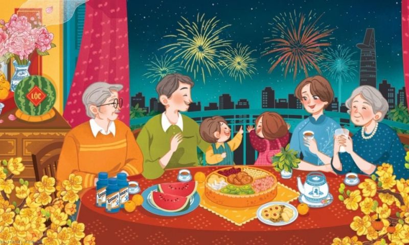 Bố ơi giao thừa con sẽ về