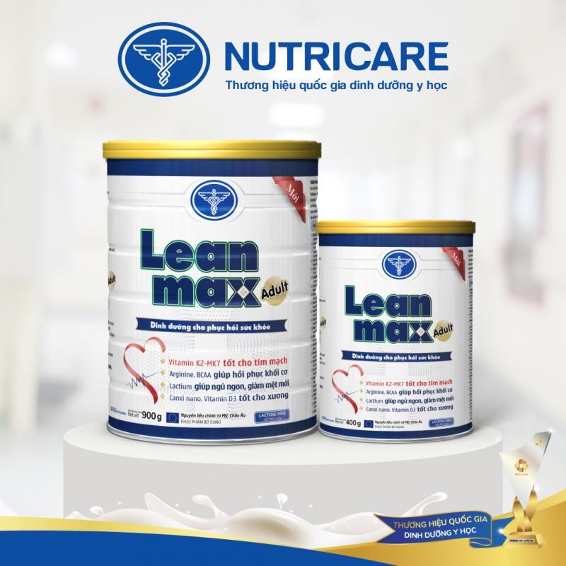 Leanmax Adult - Sản phẩm đạt Thương hiệu quốc gia Dinh dưỡng Y học